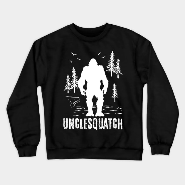 Uncle Squatch Bigfoot Crewneck Sweatshirt by Tesszero